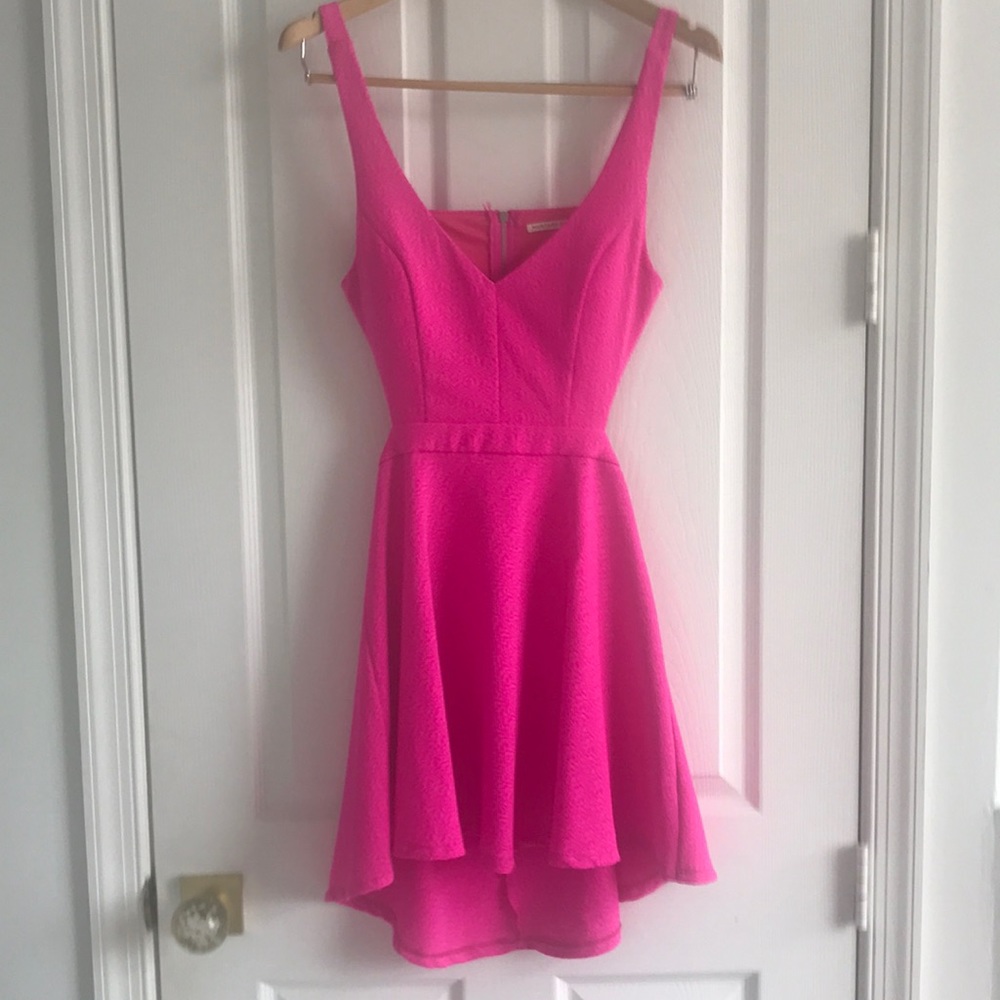 Hot pink spring dress